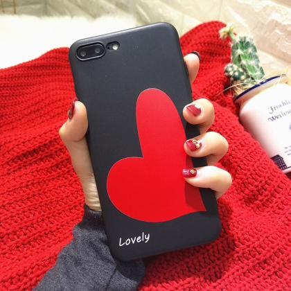 Red Love Heart Iphone Case Iphone Xs Max Case..