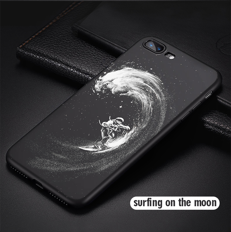 Space Surfing Iphone Case Iphone Xs Max Case Iphone Xs Case Iphone Xr Case Iphone X Case Iphone 8 Plus Case Iphone 8 Case 7 Plus 7 6s Black